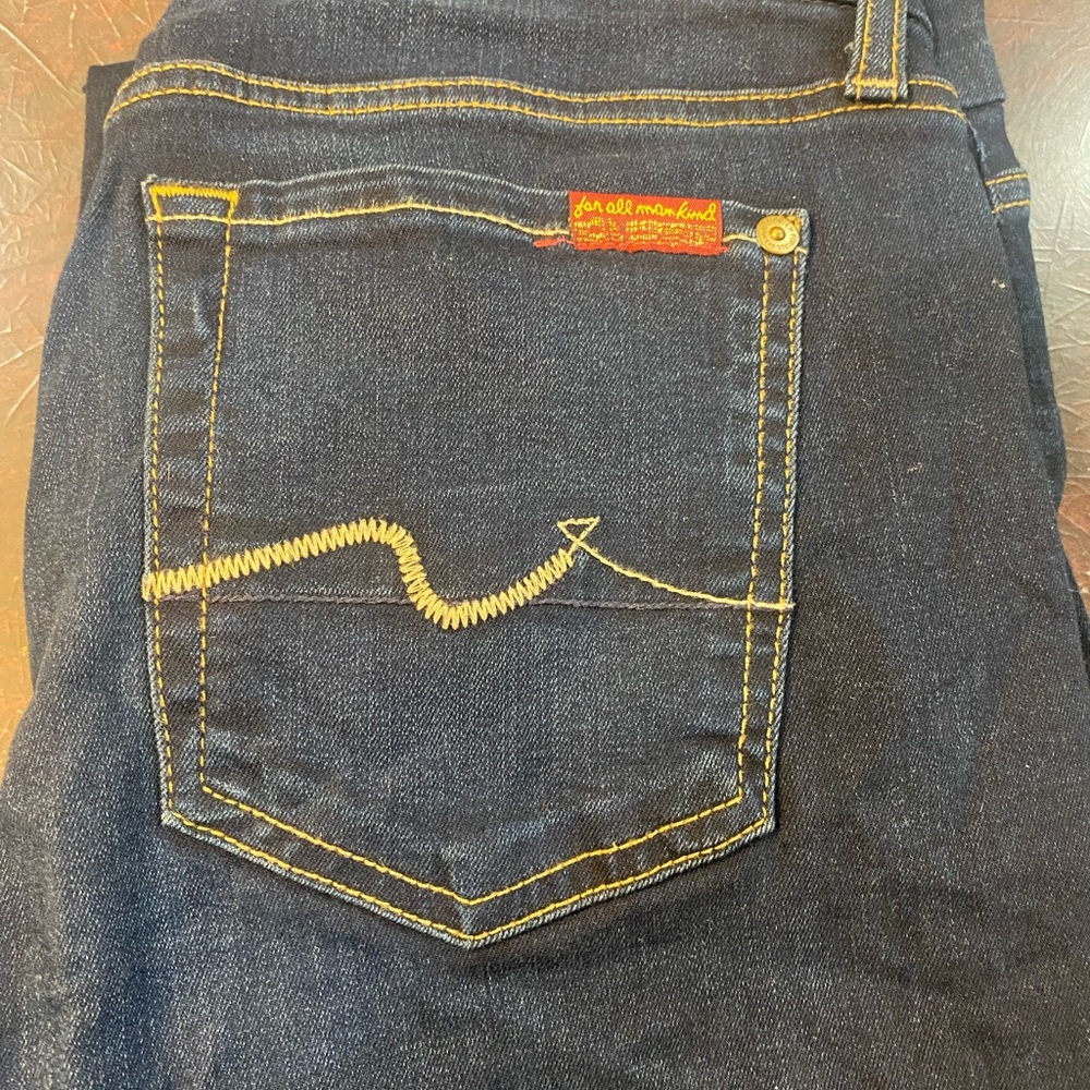 7 for all mankind blue jeans